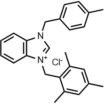 1-(4-Methylbenzyl)-3-(2,4,6-trimethylbenzyl)-1H-benzo[d]imidazol-3-ium chloride|CS-1383382