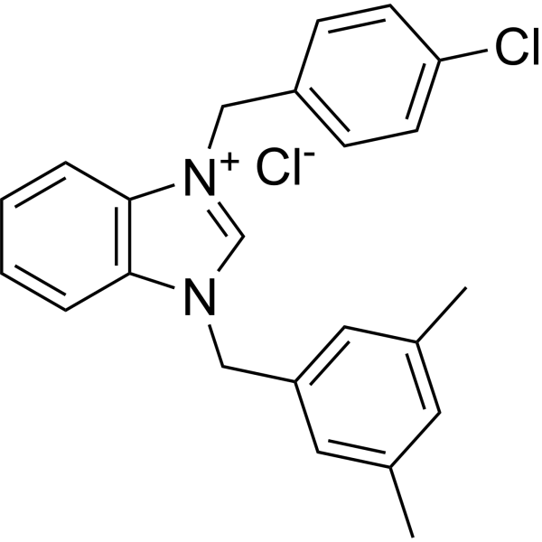 3-(4-Chlorobenzyl)-1-(3,5-dimethylbenzyl)-1H-benzo[d]imidazol-3-ium chloride|CS-1383384