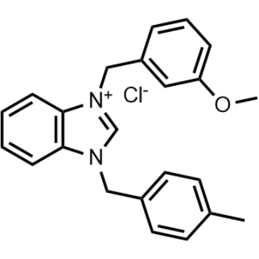 3-(3-Methoxybenzyl)-1-(4-methylbenzyl)-1H-benzo[d]imidazol-3-ium chloride|CS-1383385