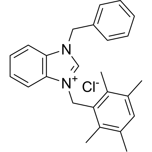 1-Benzyl-3-(2,3,5,6-tetramethylbenzyl)-1H-benzo[d]imidazol-3-ium chloride|CS-1383386