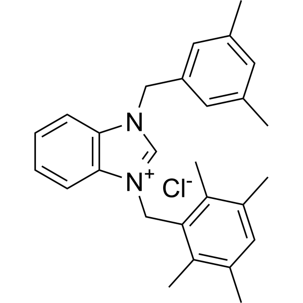 1-(3,5-Dimethylbenzyl)-3-(2,3,5,6-tetramethylbenzyl)-1H-benzo[d]imidazol-3-ium chloride|CS-1383394