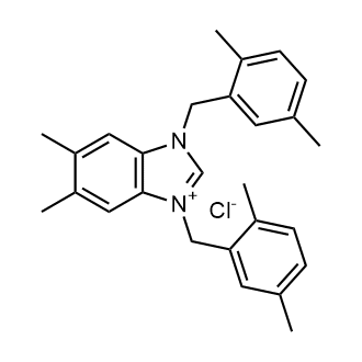1,3-Bis(2,5-dimethylbenzyl)-5,6-dimethyl-1H-benzo[d]imidazol-3-ium chloride|CS-1383396