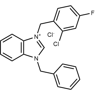 1-Benzyl-3-(2-chloro-4-fluorobenzyl)-1H-benzo[d]imidazol-3-ium chloride|CS-1383399