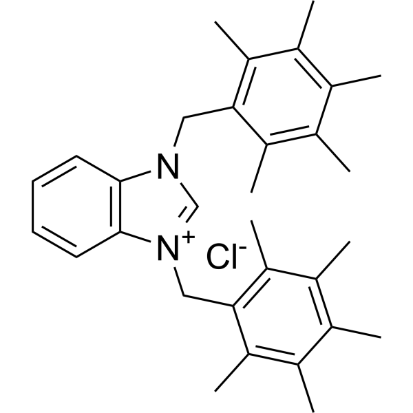 1,3-Bis(2,3,4,5,6-pentamethylbenzyl)-1H-benzo[d]imidazol-3-ium chloride|CS-1383410
