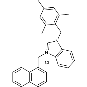 3-(Naphthalen-1-ylmethyl)-1-(2,4,6-trimethylbenzyl)-1H-benzo[d]imidazol-3-ium chloride|CS-1383418