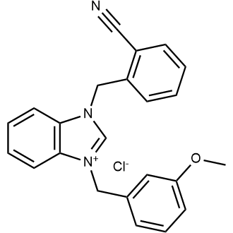 1-(2-Cyanobenzyl)-3-(3-methoxybenzyl)-1H-benzo[d]imidazol-3-ium chloride|CS-1383423