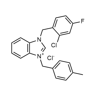 1-(2-Chloro-4-fluorobenzyl)-3-(4-methylbenzyl)-1H-benzo[d]imidazol-3-ium chloride|CS-1383426