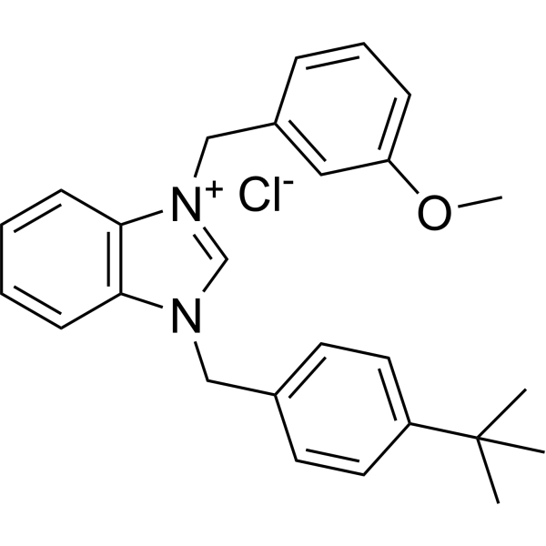 1-(4-(Tert-butyl)benzyl)-3-(3-methoxybenzyl)-1H-benzo[d]imidazol-3-ium chloride|CS-1383438