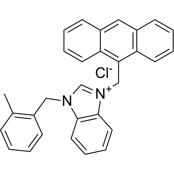 3-(Anthracen-9-ylmethyl)-1-(2-methylbenzyl)-1H-benzo[d]imidazol-3-ium chloride|CS-1383444