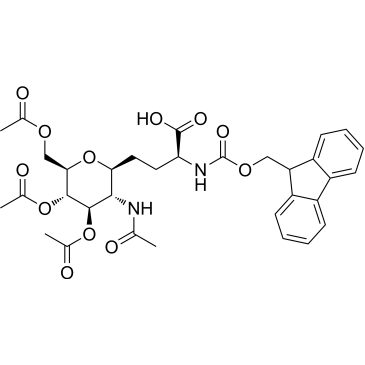 (S)-2-((((9H-Fluoren-9-yl)methoxy)carbonyl)amino)-4-((2S,3S,4R,5S,6R)-3-acetamido-4,5-diacetoxy-6-(acetoxymethyl)tetrahydro-2H-pyran-2-yl)butanoic acid|CS-1383455