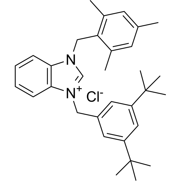 3-(3,5-Di-tert-butylbenzyl)-1-(2,4,6-trimethylbenzyl)-1H-benzo[d]imidazol-3-ium chloride|CS-1383457