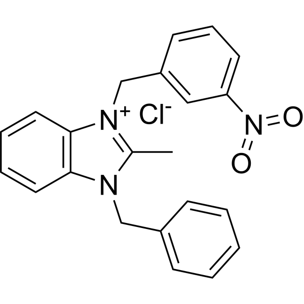 1-Benzyl-2-methyl-3-(3-nitrobenzyl)-1H-benzo[d]imidazol-3-ium chloride|CS-1383462
