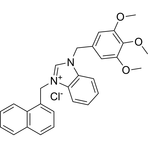 3-(Naphthalen-1-ylmethyl)-1-(3,4,5-trimethoxybenzyl)-1H-benzo[d]imidazol-3-ium chloride|CS-1383464
