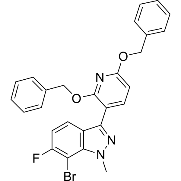3-(2,6-Bis(benzyloxy)pyridin-3-yl)-7-bromo-6-fluoro-1-methyl-1H-indazole|CS-1383485