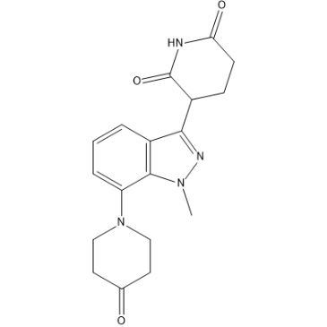 3-(1-Methyl-7-(4-oxopiperidin-1-yl)-1H-indazol-3-yl)piperidine-2,6-dione|CS-1383497