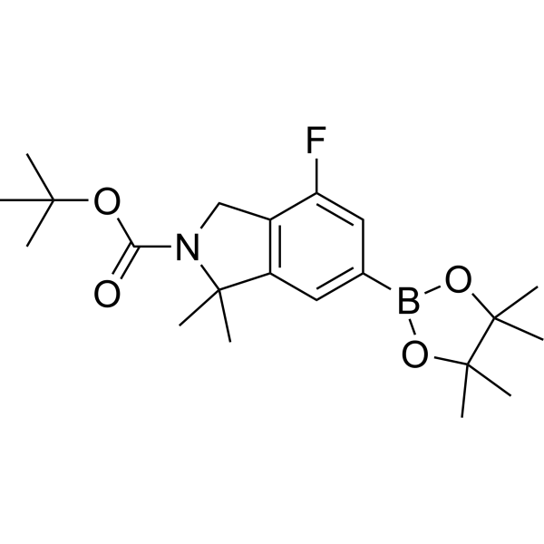 tert-Butyl 4-fluoro-1,1-dimethyl-6-(4,4,5,5-tetramethyl-1,3,2-dioxaborolan-2-yl)isoindoline-2-carboxylate|CS-1383505