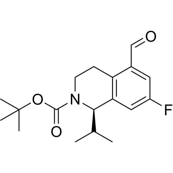 tert-Butyl (R)-7-fluoro-5-formyl-1-isopropyl-3,4-dihydroisoquinoline-2(1H)-carboxylate|CS-1383541