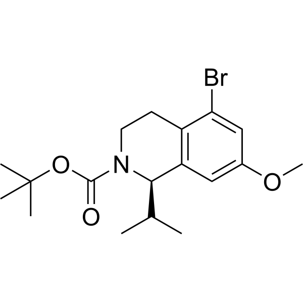 tert-Butyl (R)-5-bromo-1-isopropyl-7-methoxy-3,4-dihydroisoquinoline-2(1H)-carboxylate|CS-1383550