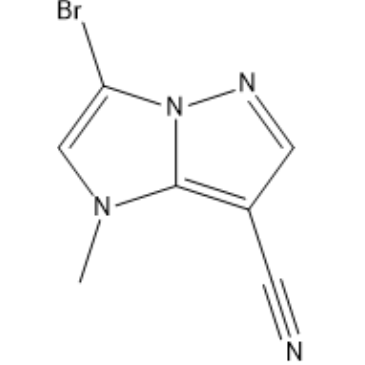 3-Bromo-1-methyl-1H-imidazo[1,2-b]pyrazole-7-carbonitrile|CS-1383669