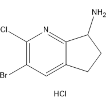 3-Bromo-2-chloro-6,7-dihydro-5H-cyclopenta[b]pyridin-7-amine hydrochloride|CS-1383675