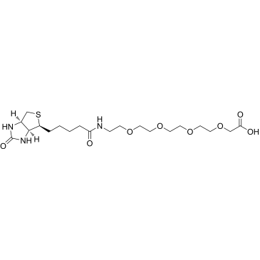 16-Oxo-20-((3aS,4S,6aR)-2-oxohexahydro-1H-thieno[3,4-d]imidazol-4-yl)-3,6,9,12-tetraoxa-15-azaicosanoic acid|CS-1383825