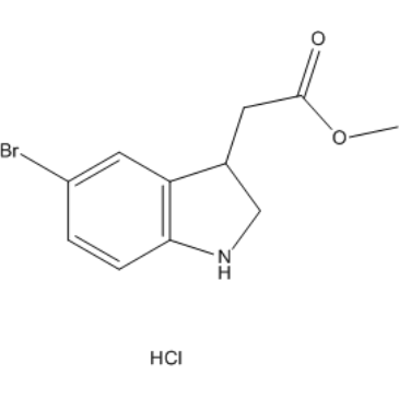 Methyl 2-(5-bromoindolin-3-yl)acetate hydrochloride|CS-1383827