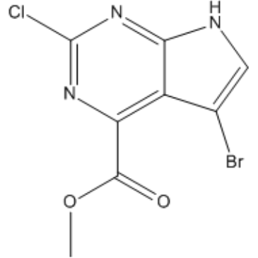 Methyl 5-bromo-2-chloro-7H-pyrrolo[2,3-d]pyrimidine-4-carboxylate|CS-1383855