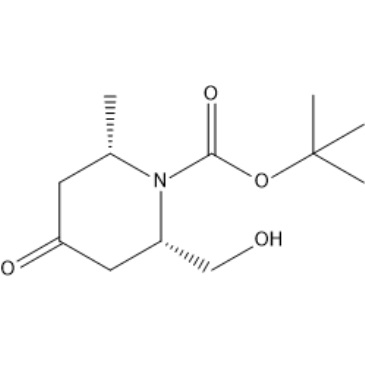 tert-Butyl (2S,6S)-2-(hydroxymethyl)-6-methyl-4-oxopiperidine-1-carboxylate|CS-1384460