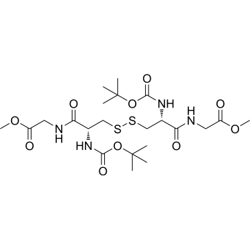 Methyl (6R,11R)-11-((tert-butoxycarbonyl)amino)-6-((2-methoxy-2-oxoethyl)carbamoyl)-2,2-dimethyl-4,12-dioxo-3-oxa-8,9-dithia-5,13-diazapentadecan-15-oate|CS-1384466