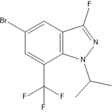 5-Bromo-3-fluoro-1-isopropyl-7-(trifluoromethyl)-1H-indazole|CS-1384475