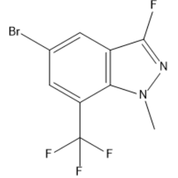 5-Bromo-3-fluoro-1-methyl-7-(trifluoromethyl)-1H-indazole|CS-1384481