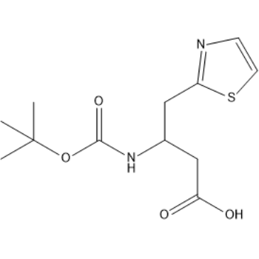 3-((tert-Butoxycarbonyl)amino)-4-(thiazol-2-yl)butanoic acid|CS-1384530