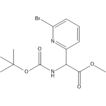 Methyl 2-(6-bromopyridin-2-yl)-2-((tert-butoxycarbonyl)amino)acetate|CS-1384586
