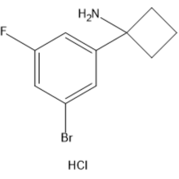 1-(3-Bromo-5-fluorophenyl)cyclobutan-1-amine hydrochloride|CS-1384601