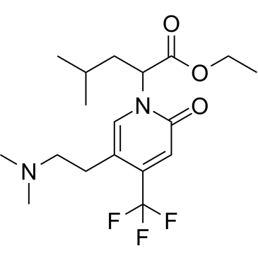Ethyl 2-(5-(2-(dimethylamino)ethyl)-2-oxo-4-(trifluoromethyl)pyridin-1(2H)-yl)-4-methylpentanoate|CS-1384633