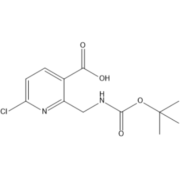 2-(((tert-Butoxycarbonyl)amino)methyl)-6-chloronicotinic acid|CS-1384641
