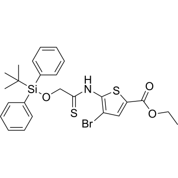 Ethyl 4-bromo-5-(2-((tert-butyldiphenylsilyl)oxy)ethanethioamido)thiophene-2-carboxylate|CS-1385552
