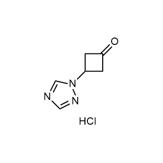 3-(1H-1,2,4-Triazol-1-yl)cyclobutan-1-one hydrochloride|CS-1385559