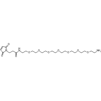 N-(23-Amino-3,6,9,12,15,18,21-heptaoxatricosyl)-3-(2,5-dioxo-2,5-dihydro-1H-pyrrol-1-yl)propanamide|CS-1386128