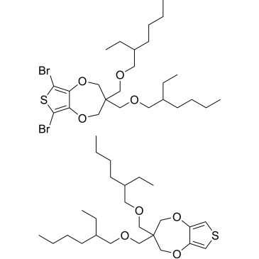 3,3-Bis(((2-ethylhexyl)oxy)methyl)-3,4-dihydro-2H-thieno[3,4-b][1,4]dioxepine compound with 6,8-dibromo-3,3-bis(((2-ethylhexyl)oxy)methyl)-3,4-dihydro-2H-thieno[3,4-b][1,4]dioxepine 1:1|CS-1386282