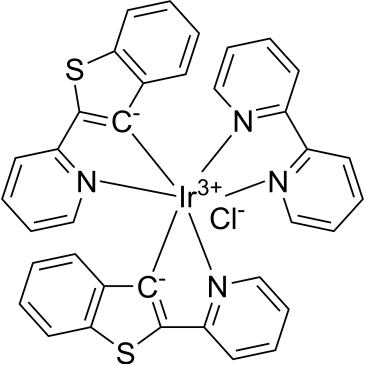 Iridium(1+), (2,2′-bipyridine-κN1,κN1′)bis[2-(2-pyridinyl-κN)benzo[b]thien-3-yl-κC]-, chloride (1:1), (OC-6-13)-|CS-1386333