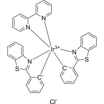 Iridium(1+), bis[2-(2-benzothiazolyl-κN3)phenyl-κC](2,2′-bipyridine-κN1,κN1′)-, chloride 1:1|CS-1386344