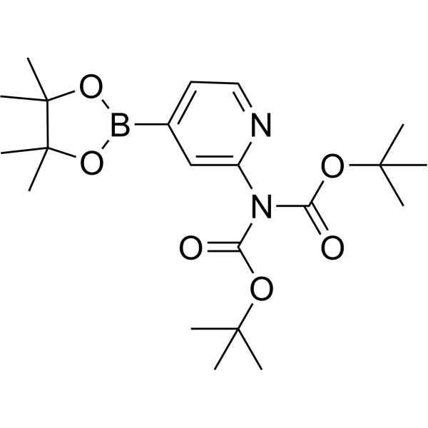 tert-Butyl (tert-butoxycarbonyl)(4-(4,4,5,5-tetramethyl-1,3,2-dioxaborolan-2-yl)pyridin-2-yl)carbamate|CS-1386356