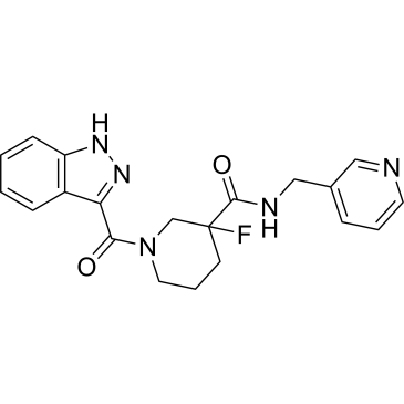 3-Fluoro-1-(1H-indazole-3-carbonyl)-N-(pyridin-3-ylmethyl)piperidine-3-carboxamide|CS-1386688