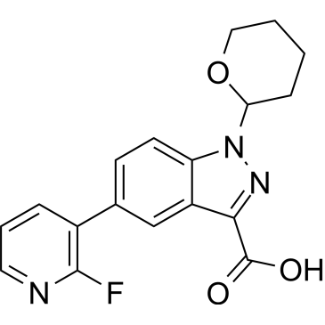 5-(2-Fluoropyridin-3-yl)-1-(tetrahydro-2H-pyran-2-yl)-1H-indazole-3-carboxylic acid|CS-1386738