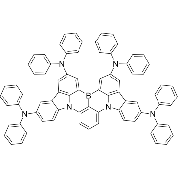N2,N2,N5,N5,N15,N15,N18,N18-Octaphenylindolo[3,2,1-de]indolo[1′,2′,3′:1,8][1,4]benzazaborino[2,3,4-kl]phenazaborine-2,5,15,18-tetramine|CS-1386786