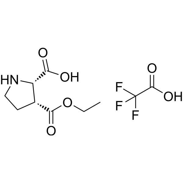(2S,3R)-3-(Ethoxycarbonyl)pyrrolidine-2-carboxylic acid compound with 2,2,2-trifluoroacetic acid|CS-1386912