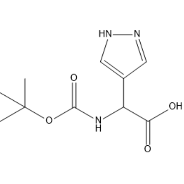 2-((Tert-butoxycarbonyl)amino)-2-(1H-pyrazol-4-yl)acetic acid|CS-1386918