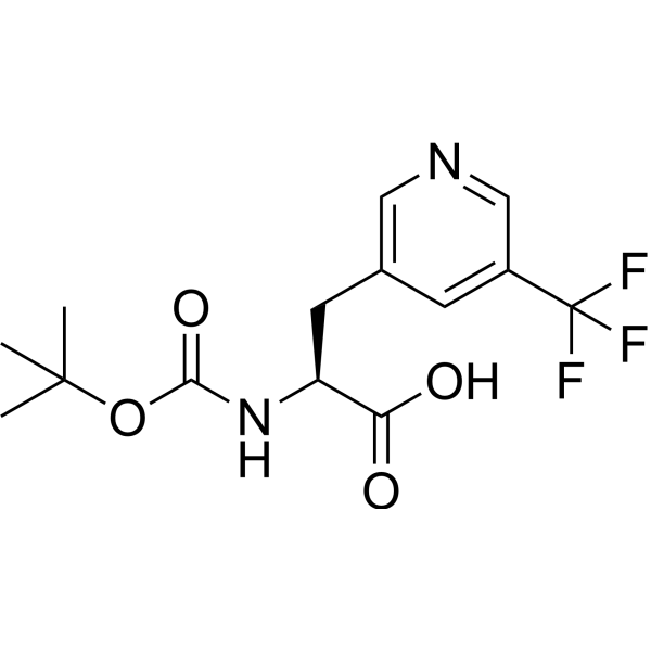 (S)-2-((Tert-butoxycarbonyl)amino)-3-(5-(trifluoromethyl)pyridin-3-yl)propanoic acid|CS-1386921