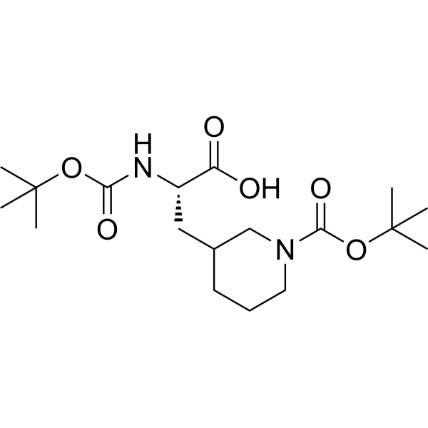 (2S)-2-((Tert-butoxycarbonyl)amino)-3-(1-(tert-butoxycarbonyl)piperidin-3-yl)propanoic acid|CS-1386926